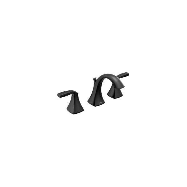 Voss Two-Handle Bathroom Faucet in Matte Black